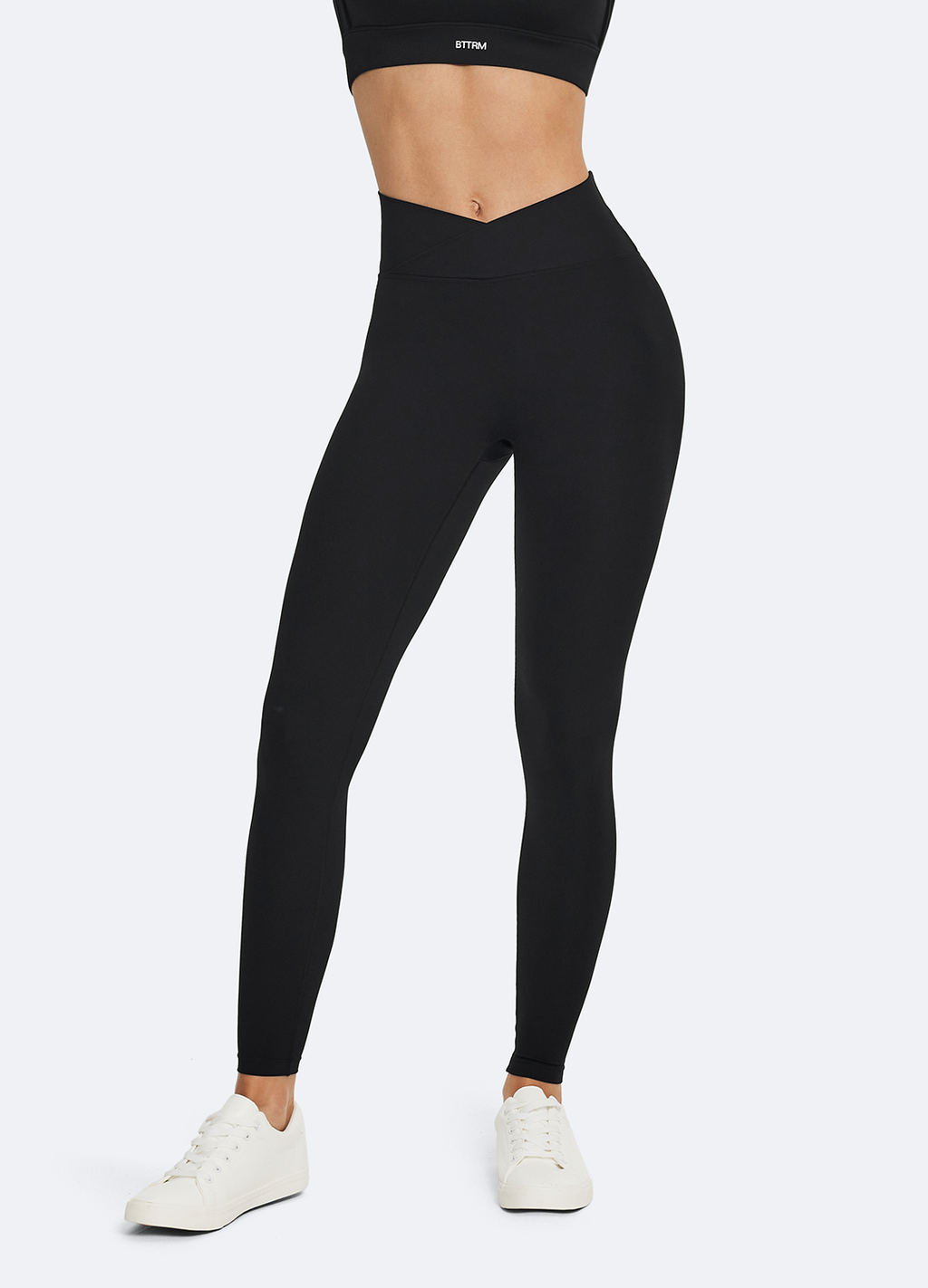 V-Skurna Rynkade Leggings