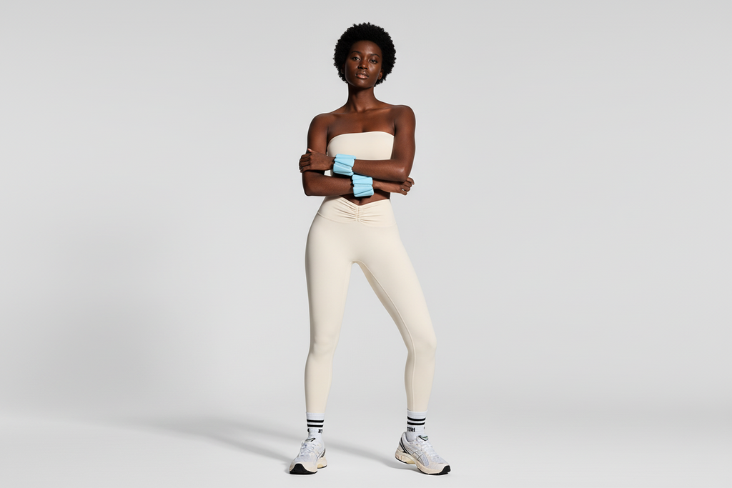 Shaping Leggings med knytband framtill